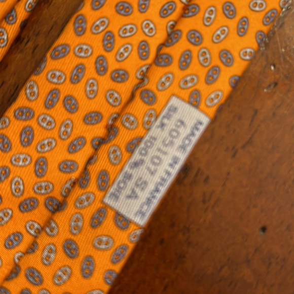 Hermès tie link motif tie - Picture 4 of 5